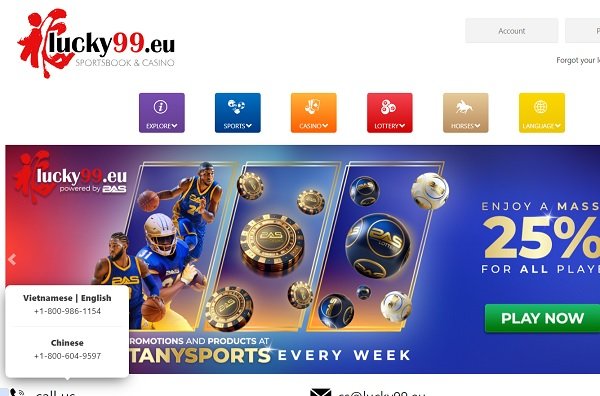 <div>Lucky99 Sportsbook & Casino Closing</div>