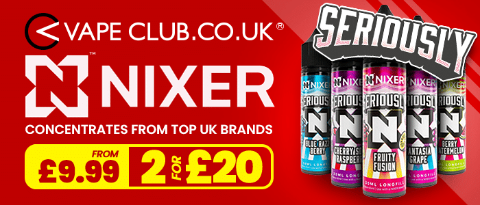 Vape Deal!! Dispergo Nixer X Seriously Long Fill Kit – 2 For Only £20!