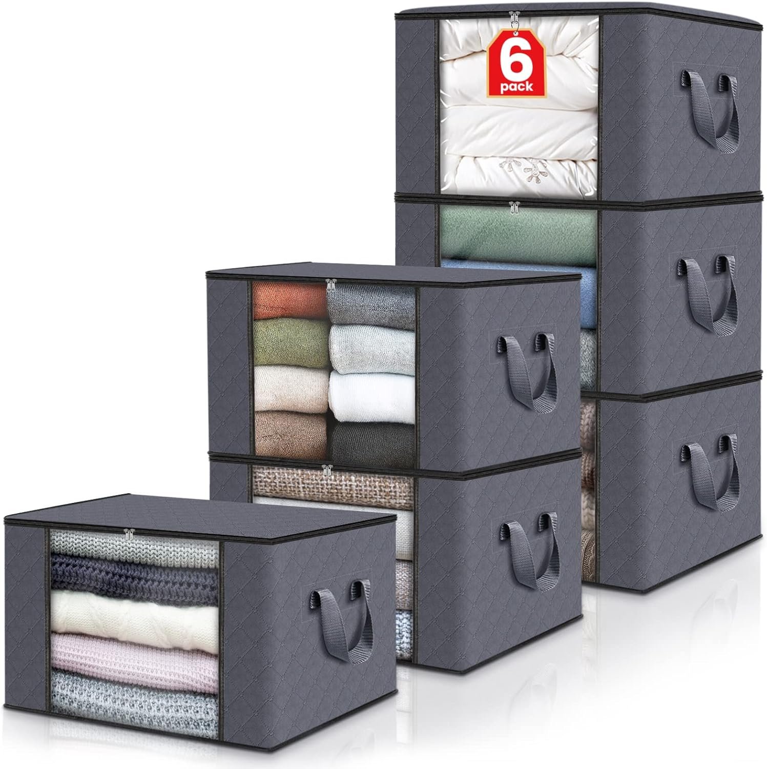 Fab Totes Clothes Storage (Pack of 6) – Only $10.82! Prime Member Exclusive!