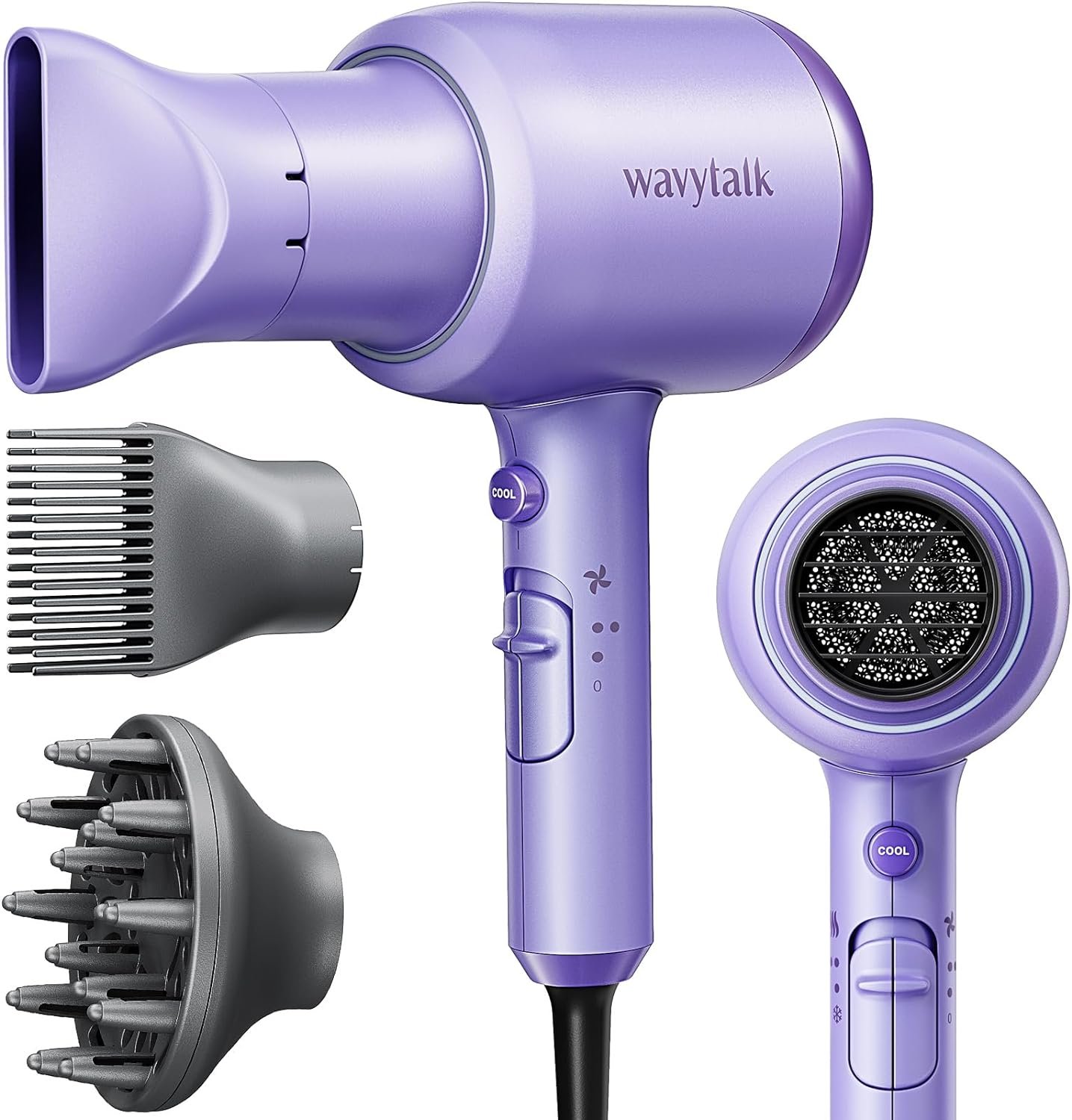 Wavytalk Ionic Blow Dryer with Diffuser – Only $21.96!