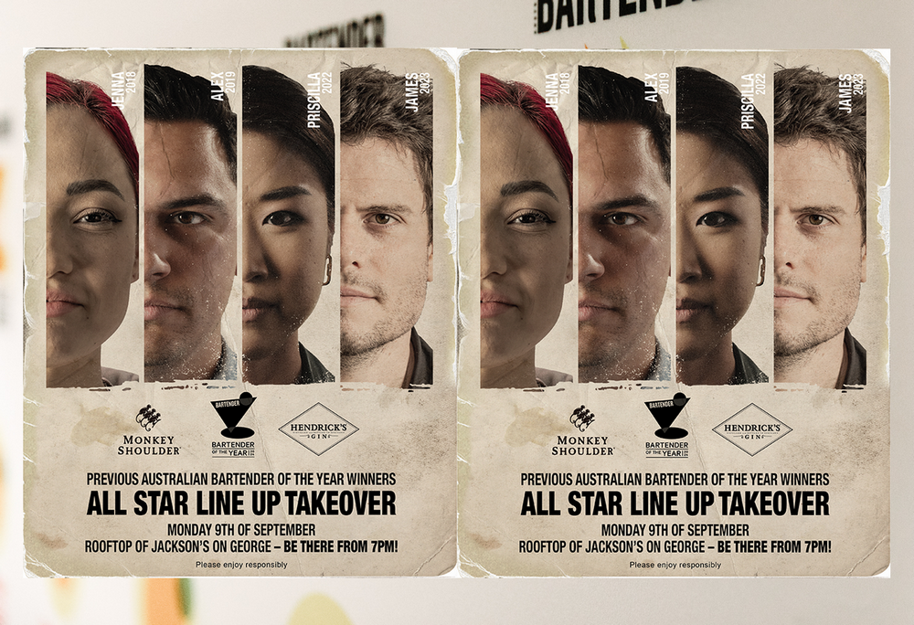 The Bartender of the Year Final brings an ALL STAR BAR TEAM together for one night only!