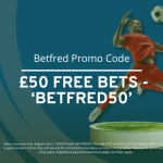 Betfred Promo Code: BETFRED50 to claim £50 free bets 2024