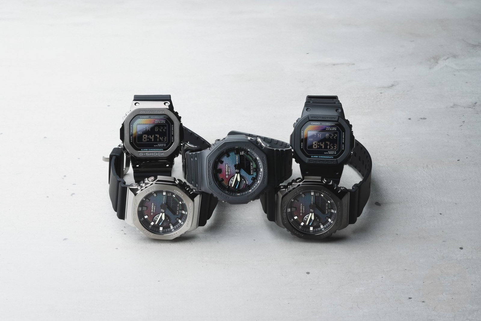 Hands-On With The New Casio G-Shock Rainbow Brick Wall Collection