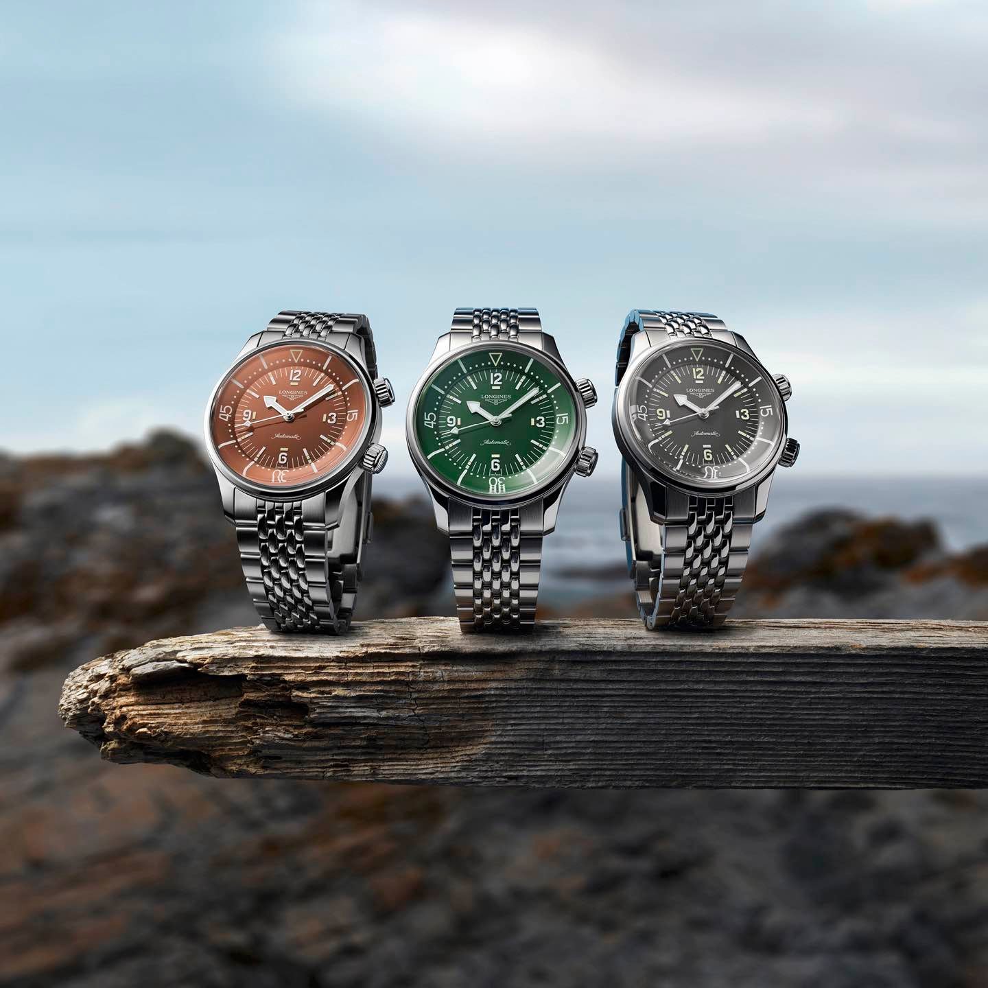 Introducing: The Longines Legend Diver Goes Terracotta, Gray, And Green