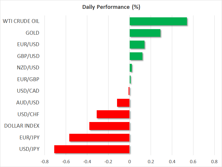 Daily Comment – Dollar sinks, gold surges as 50bps Fed cut back in the picture