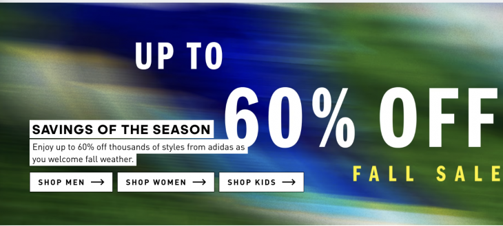 Adidas Canada Fall Sale: Save up to 60% off