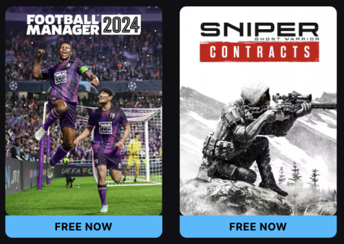 Epic Games Freebie: Get Football Manager 2024 + Sniper Ghost Warrior Contracts for FREE