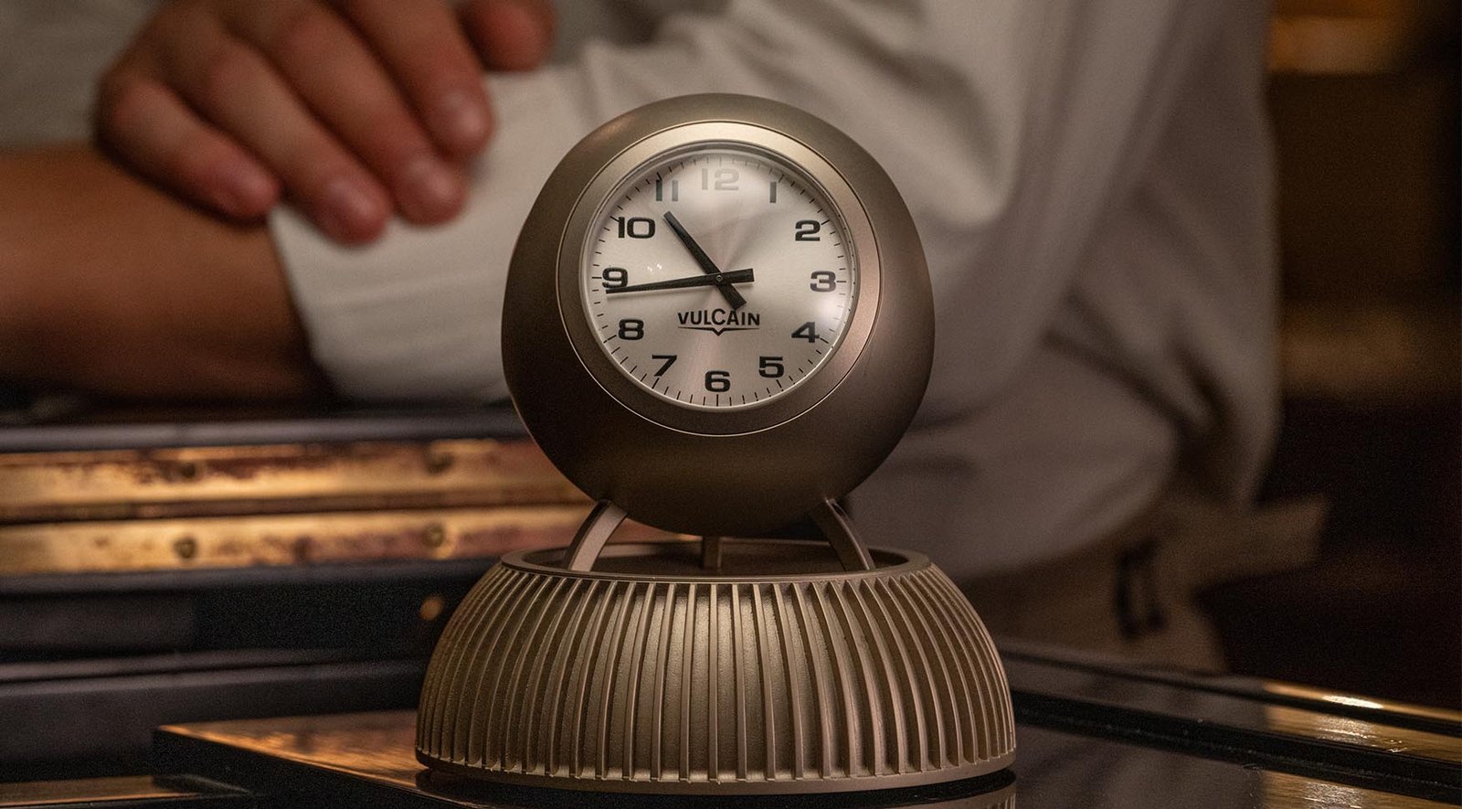 Vulcain’s Table Clock is a miniature piece of American architectural history