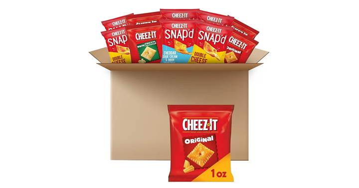 Cheez-It Cheese Crackers, Variety Pack, 42 Pouches – Just $14.69!