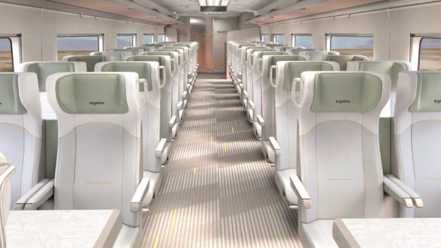 How the Inside of Las Vegas’ High-Speed Trains Will Look