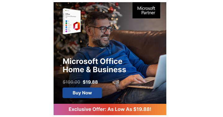 Microsoft Office – One Time Purchase – No Monthly Fees! Just $19.88!