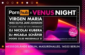 Das ultimative Party-Erlebnis erwartet dich: VENUS Pornhub Night 2024!