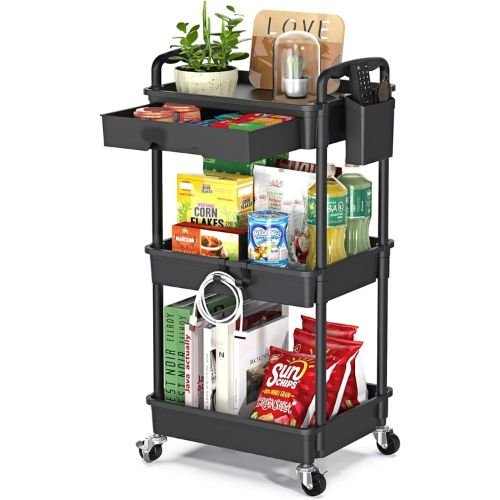 3-Tier Rolling Carts on Sale for $15! Great for Teachers, Home Offices, Dorms and More!