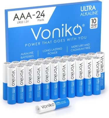 24-Pack Voniko Premium Grade AAA Alkaline Batteries Only $6.45