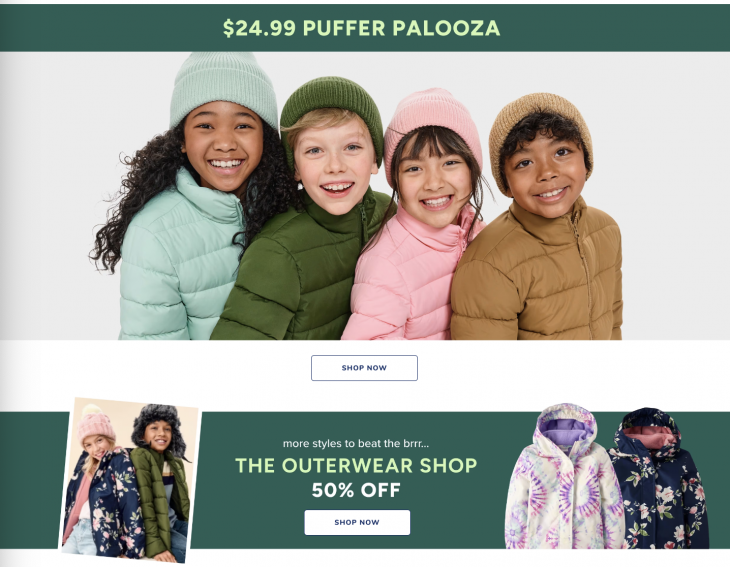 The Children’s Place Canada Sale: Puffers for $24.99 + 50% off Outerwear + Clearance