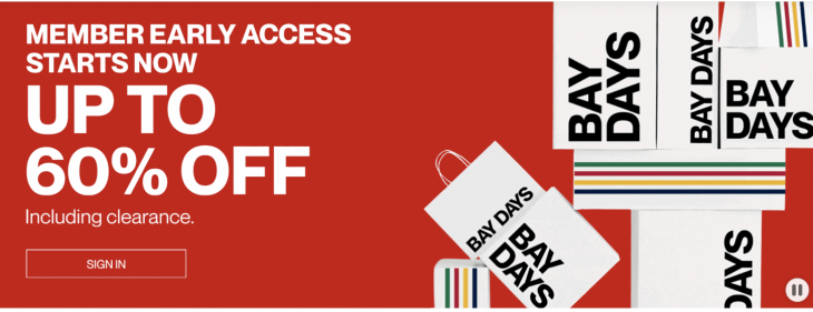 The Bay Canada Bay Days Member Early Access Starts Now: Save up to 60% off Including Clearance