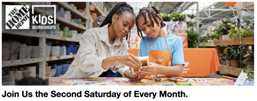 The Home Depot Canada FREE Workshops For Kids, November 9