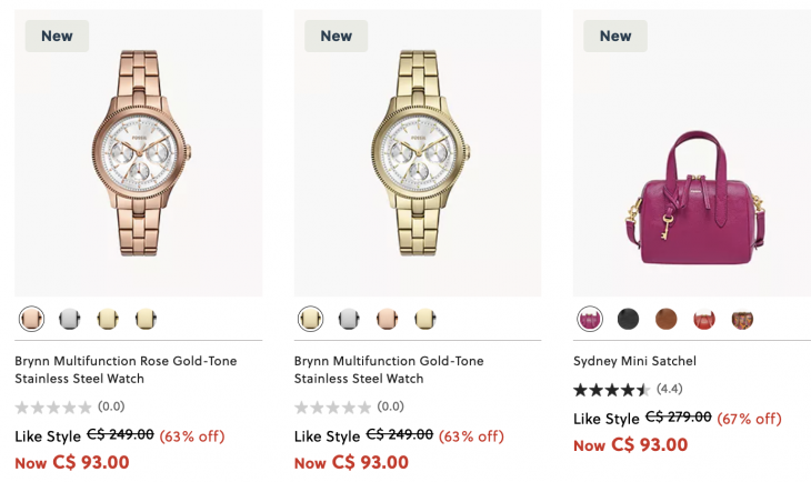 <div>Fossil Canada Sale: Save up to 80% Off Watches, Handbags, Jewellery, Wallets & More</div>