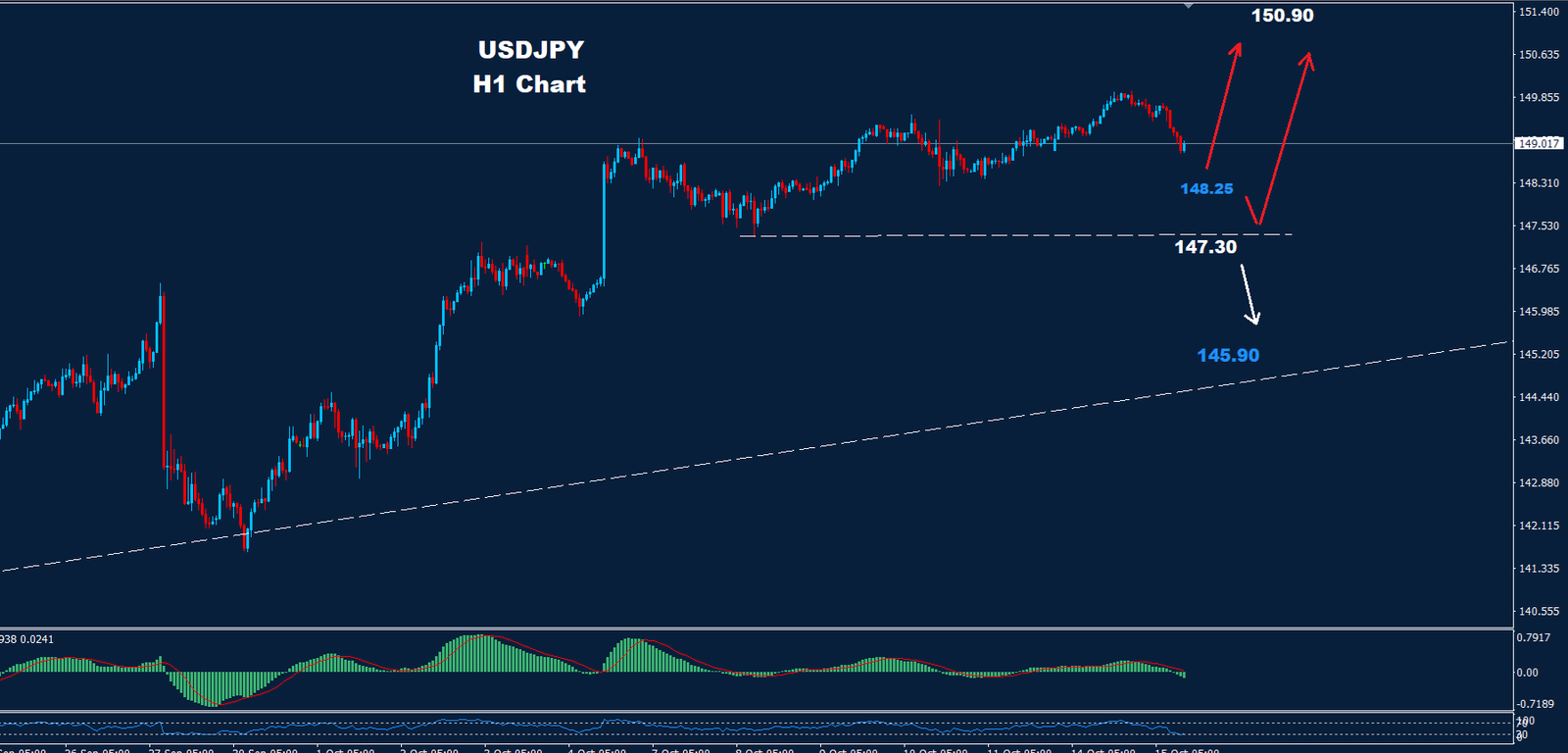 USD/JPY –  21.10.2024