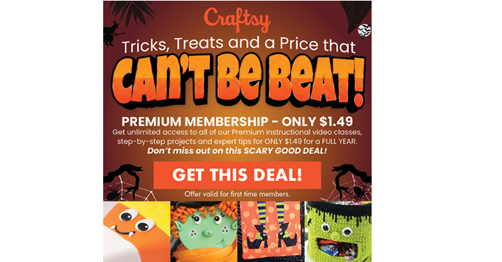 Tricks, Treats and a Price that Can’t Be Beat! Get your premium membership for just $1.49!