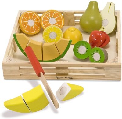 <div>Melissa & Doug Cutting Fruit Set – Wooden Play Food Kitchen Accessory, Multi $10.77</div>