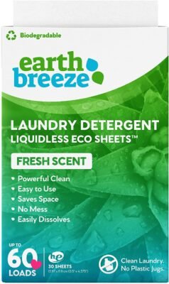 Earth Breeze Laundry Detergent Sheets – 30 Sheets Only $9.69