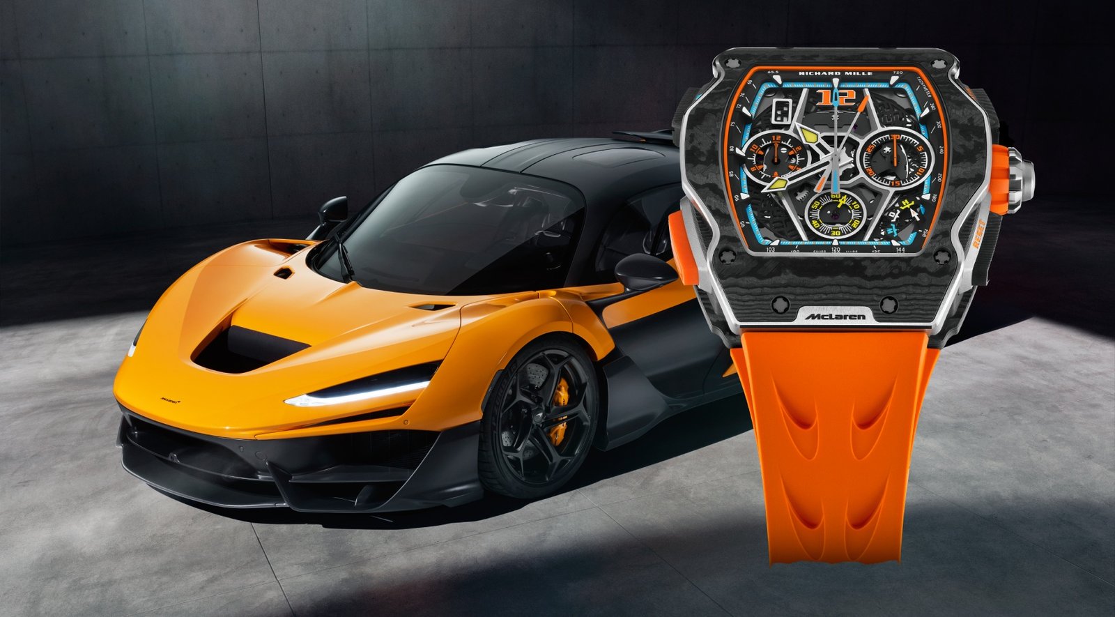 Richard Mille unveils a new RM 65-01 to go alongside McLaren’s latest W1 hypercar