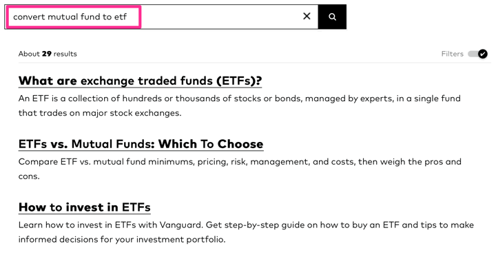 How to Convert Vanguard Mutual Funds to Vanguard ETF Equivalents Online 2024