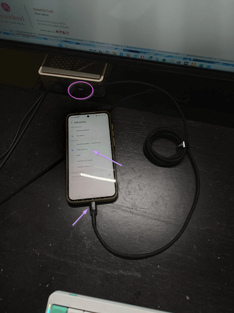 Share Your Personal Mobile Data Plan with Your Computer through USB Tethering