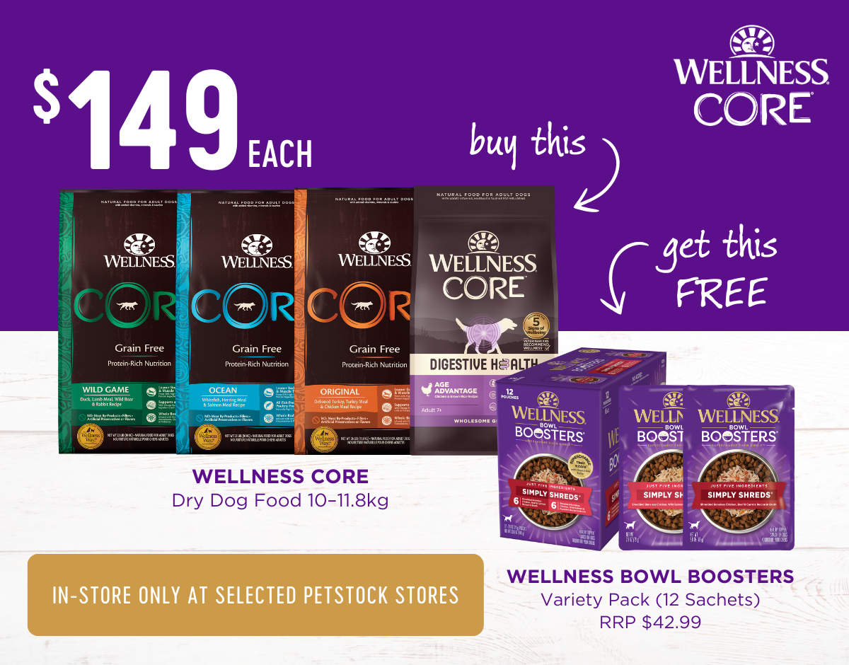 Receive a FREE Wellness Gift with Purchase at Petstock