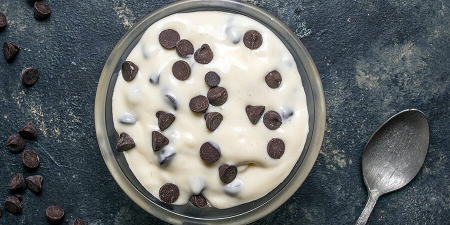 5-Ingredient Keto Chocolate Chip Yogurt Bowl