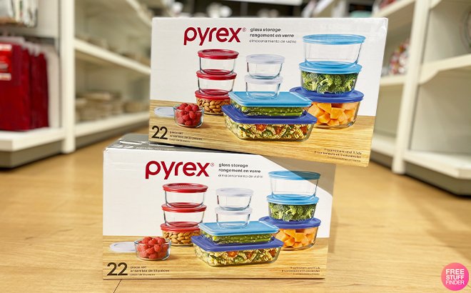 Pyrex 22-Piece Storage Set $25 Each + $15 Kohl’s Cash