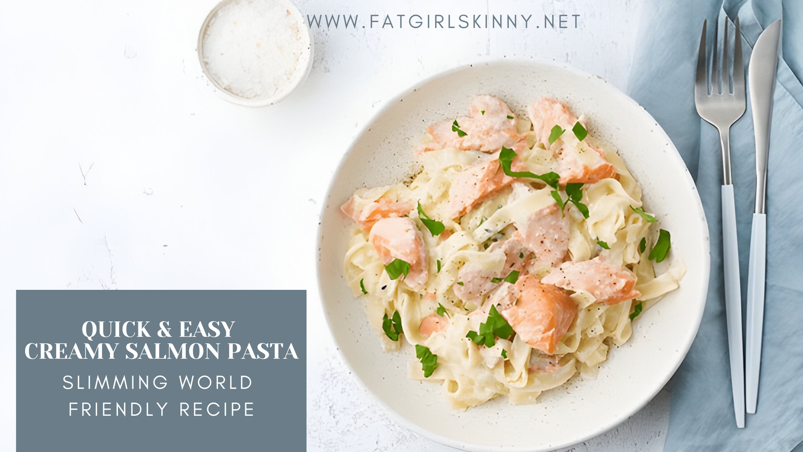 Quick and Easy Creamy Salmon Pasta | Slimming World Friendly Recipe