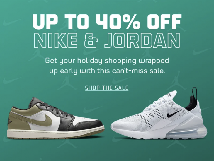 Foot Locker Canada Pre Black Friday Sale: Save up to 40% off Nike and Jordan