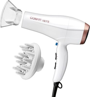 Conair Double Ceramic Hair Dryer with Diffuser Only $19.75