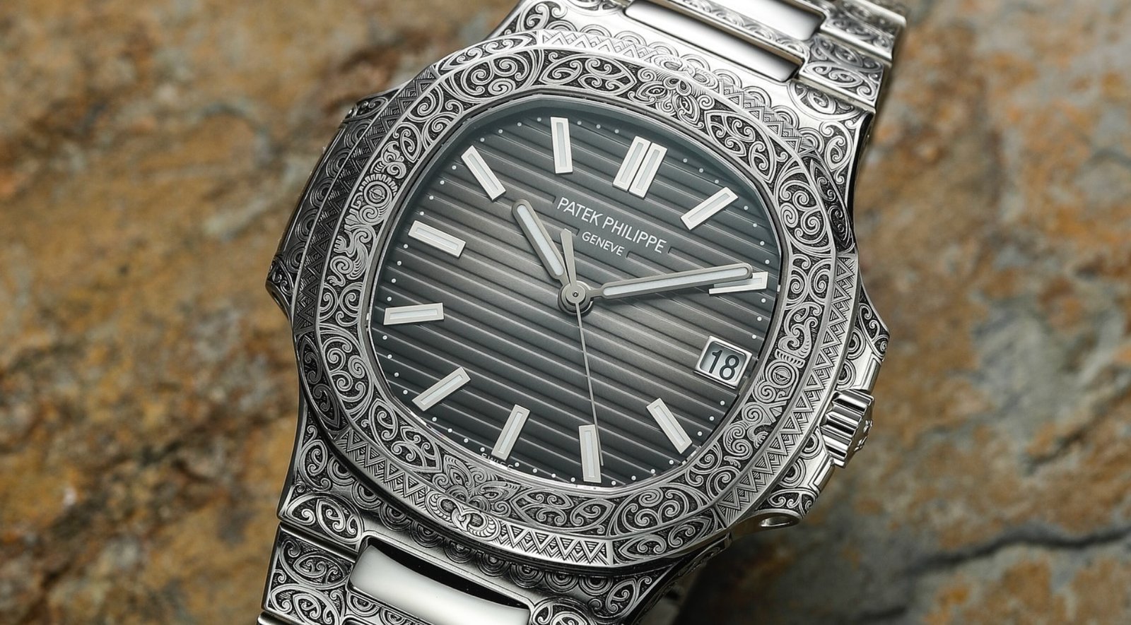 An engraved Patek Philippe Nautilus sells for CHF 6.7 million, setting a new world record