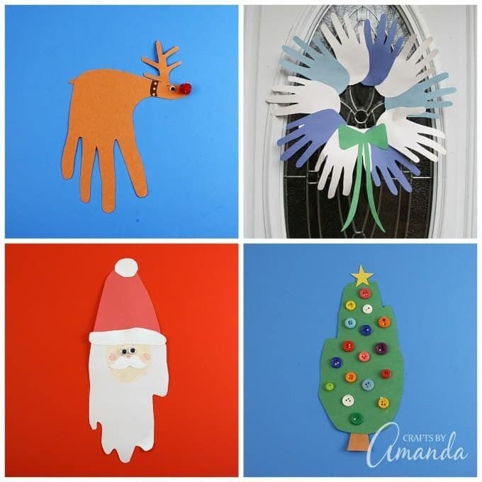 Christmas Handprint Crafts