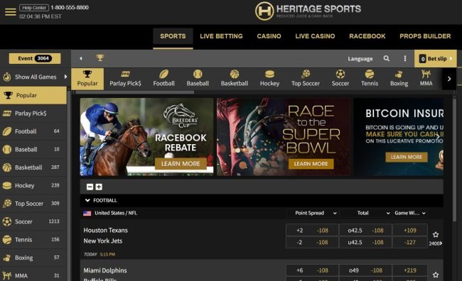 2024 Heritage Sportsbook Review – $10 Free Play