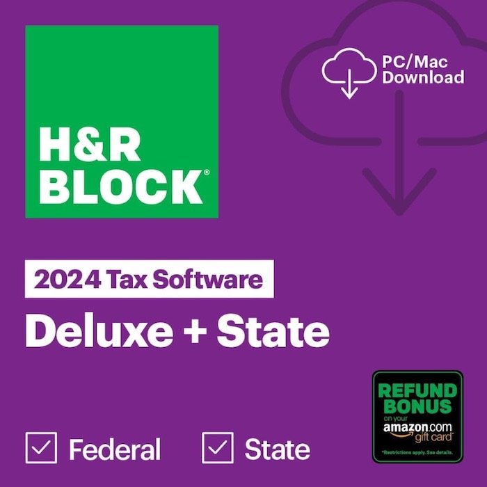 <div>H&R Block Tax Software 2024: Federal w/ e-File $25.99 (w/ State $29.99)</div>