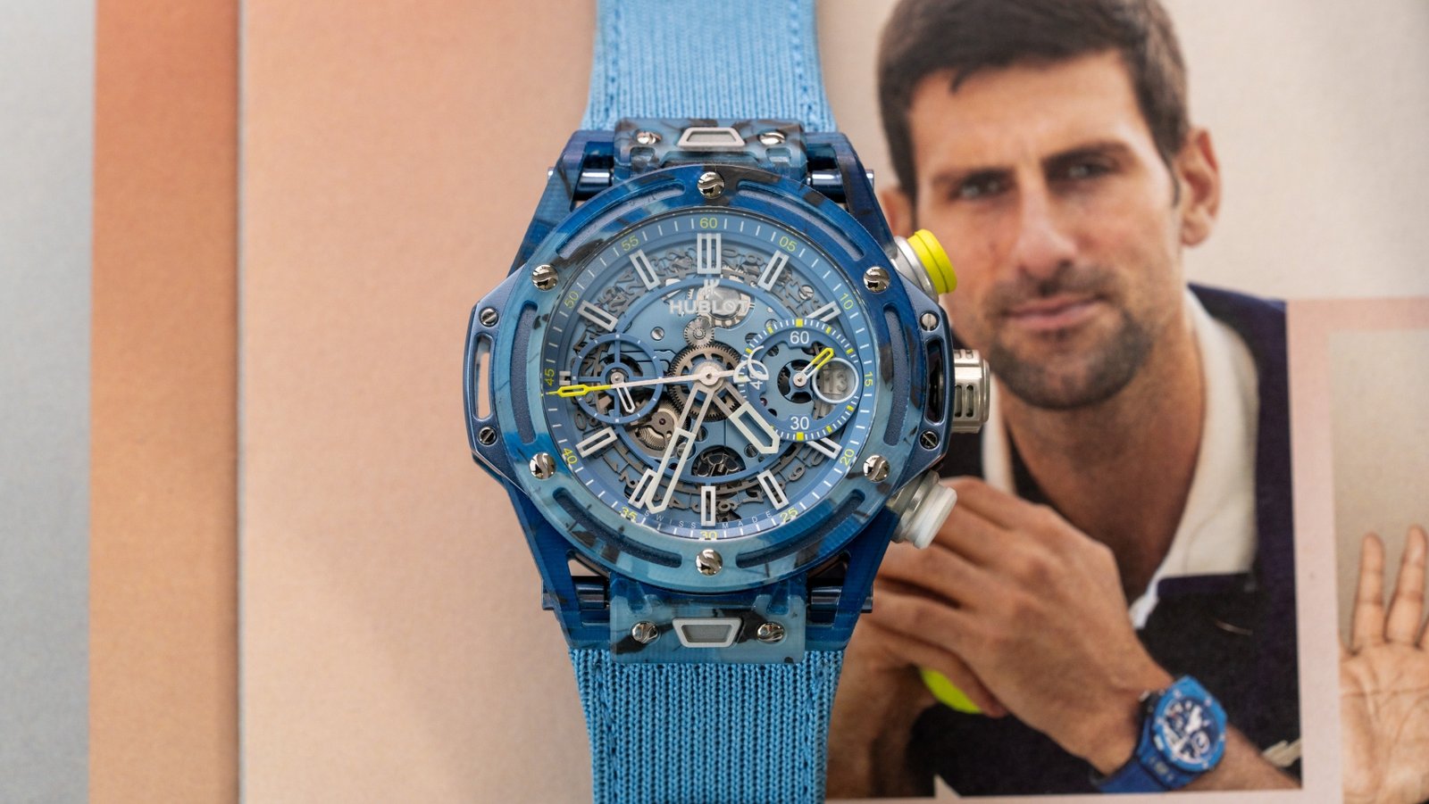 The new Hublot Big Bang Unico Novak Djokovic weighs less than a tennis ball