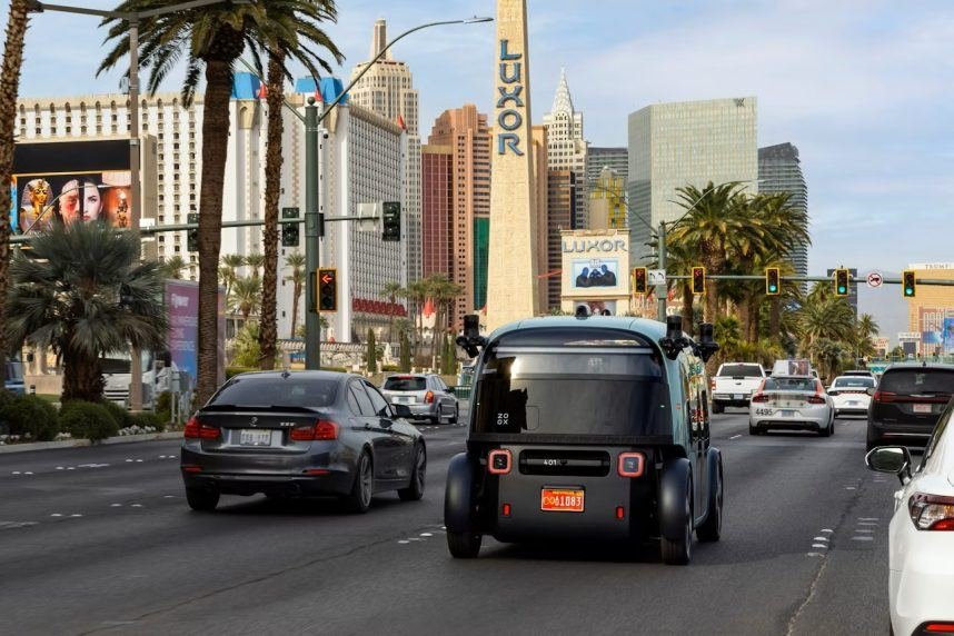 New Driverless ‘Robotaxis’ Begin Testing on Las Vegas Strip