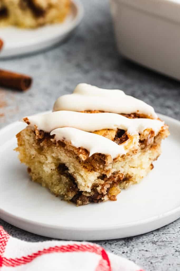 Cinnamon Roll Cake with Cream Cheese Frosting