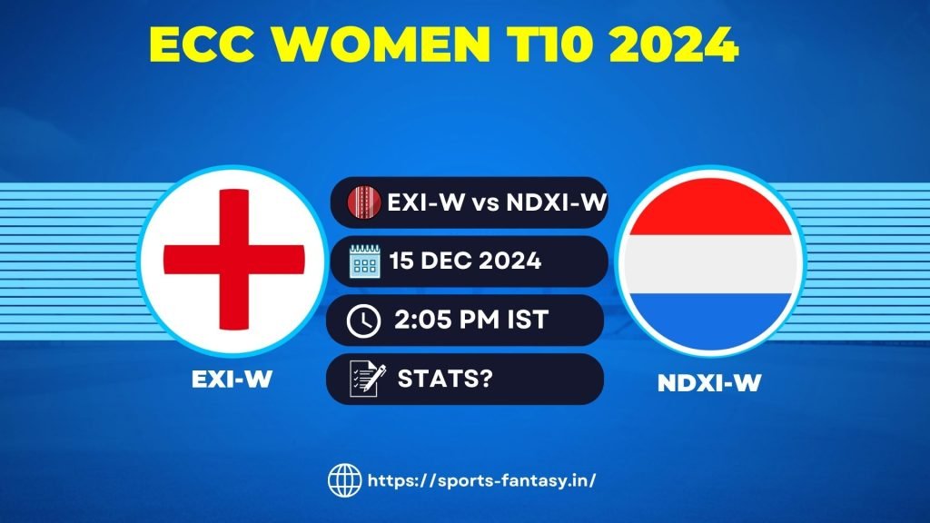 <div>EXI-W vs NDXI-W Dream11 Prediction, Player Stats & Team | England XI Women vs Netherlands XI-W, ECC Women T10</div>