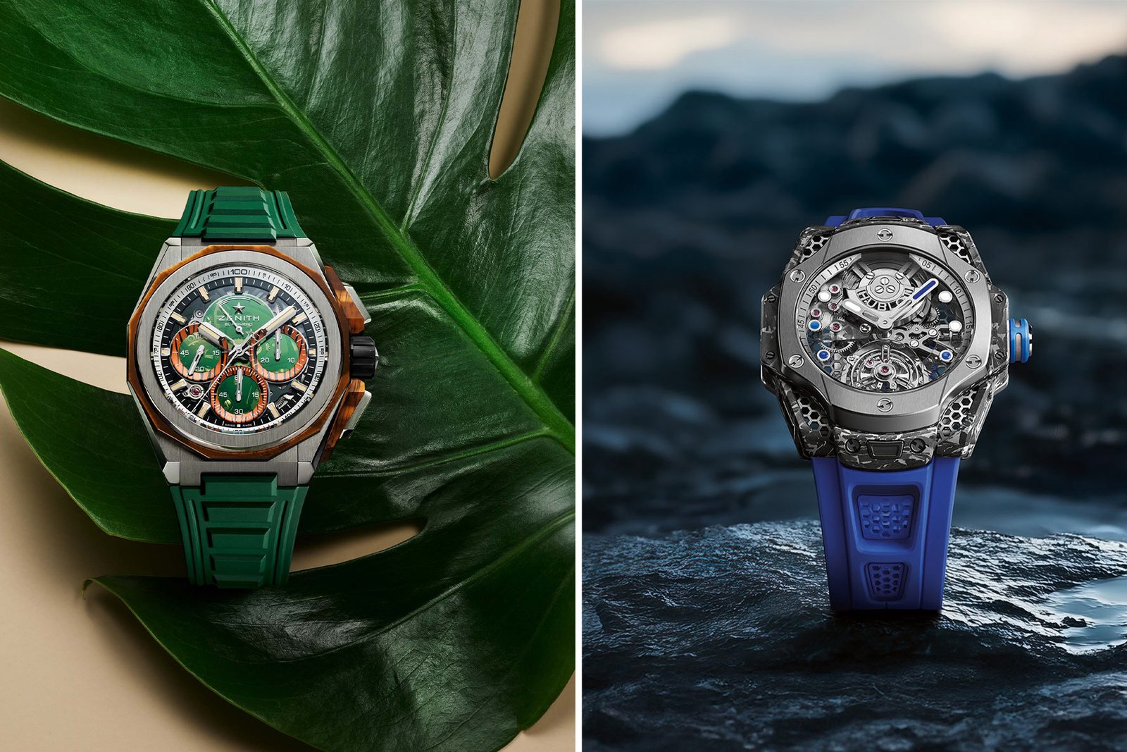 Ending The Year On A Bold Note With The Hublot Big Bang Tourbillon Carbon SR_A And The Zenith Defy Extreme Jungle