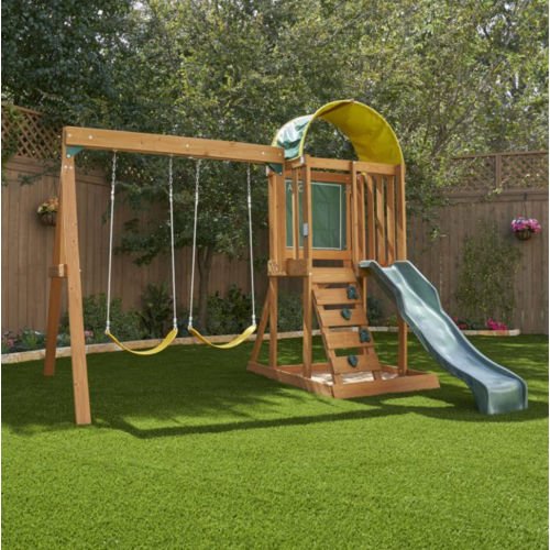 KidKraft Swing Sets On Sale | Wooden Outdoor Swing Set Just $198 (Reg $399)!