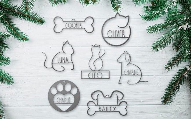 Pet Christmas Ornament 2-Pack $13