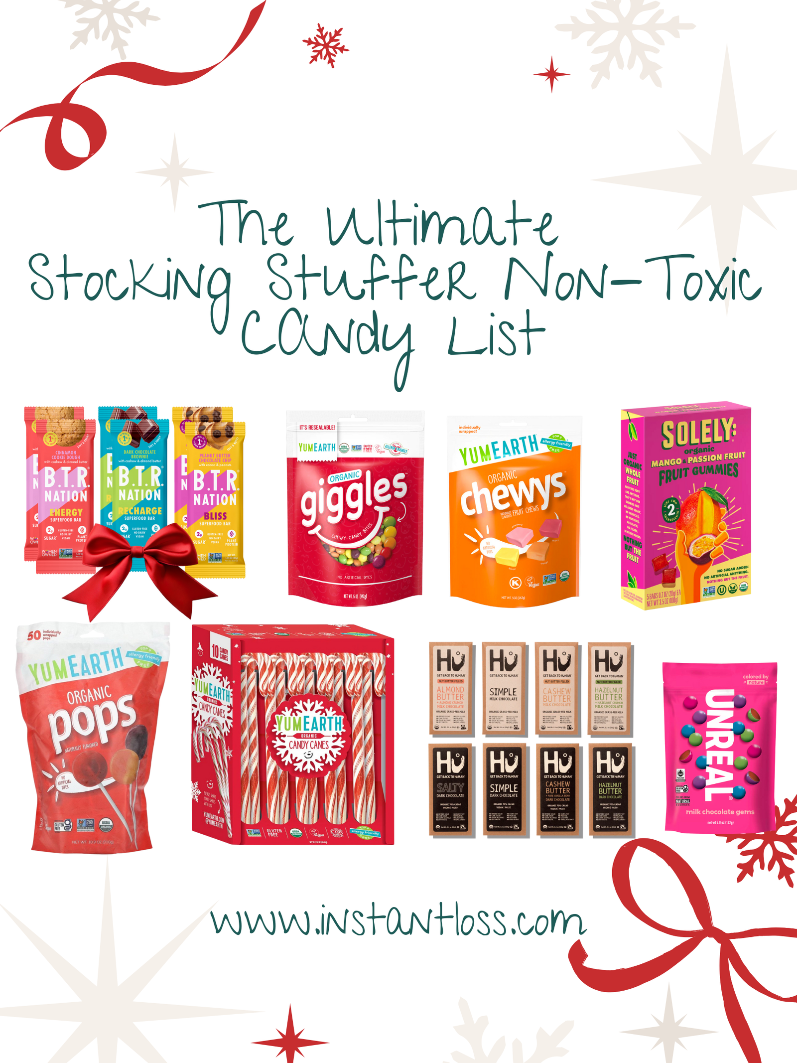 The Ultimate Stocking Stuffer Non-Toxic Candy List