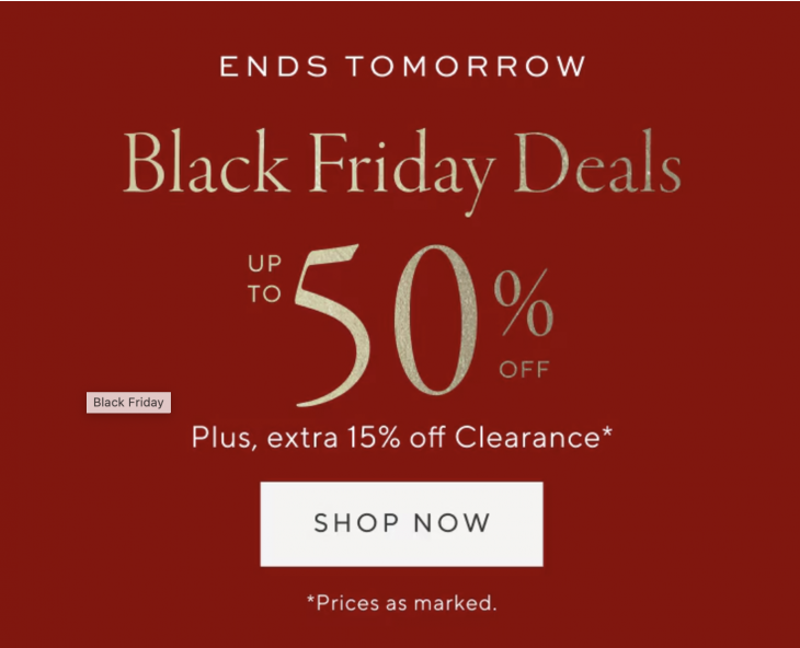 Pottery Barn Canada Black Friday Sale: Save up to 50% off + Extra 15% off Clearance