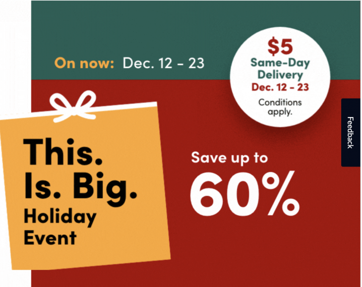 Mark’s Canada Big Holiday Pre Boxing Day Event Sale: Save up to 60% Off