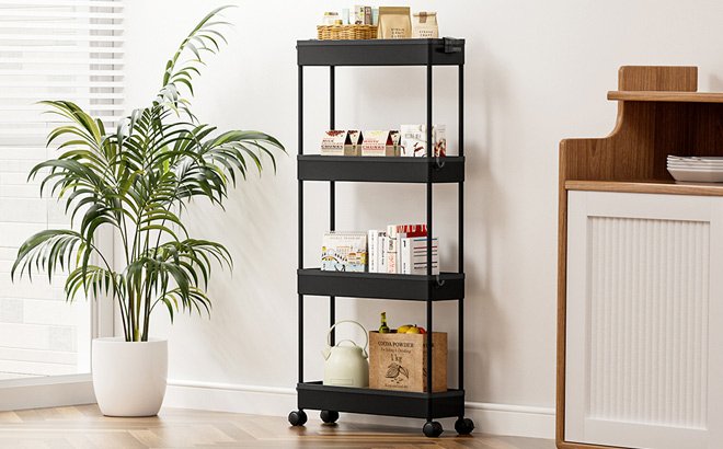 4-Tier Rolling Storage Cart $10.99 Shipped at Amazon